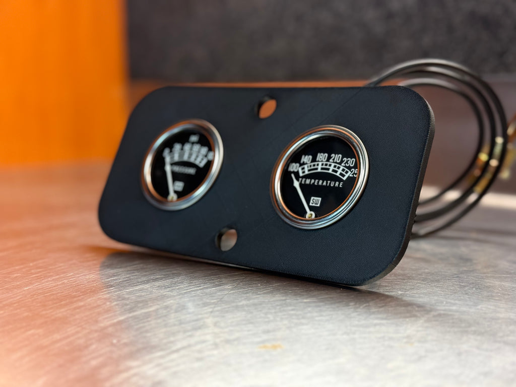 Carbon Fiber Stewart Warner Gauge Panel